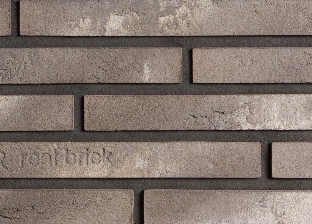 Real Brick - Минеральная плитка ручной формовки Real Brick цвет «Дымчатый»